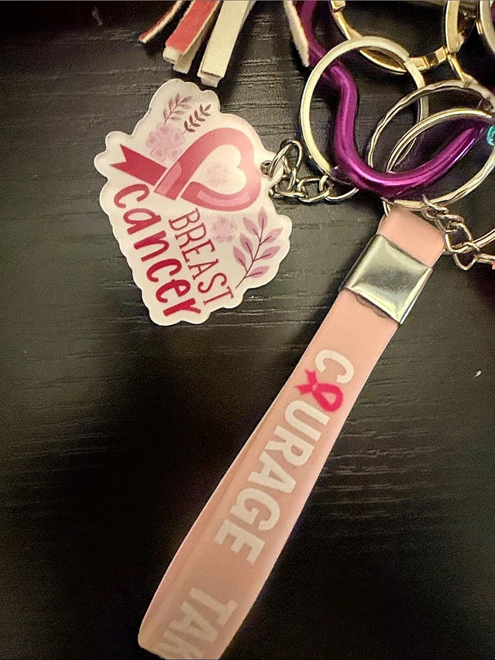 Breast Cancer Awareness Keychain Set - Picture 4 of 7